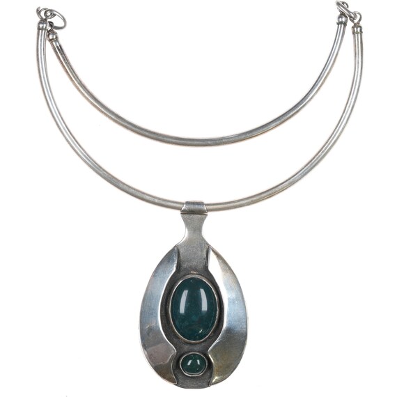 Collana Con Ciondolo Foglia In Argento 925 E Bloodstone – Lunghezza Catena 50 Cm