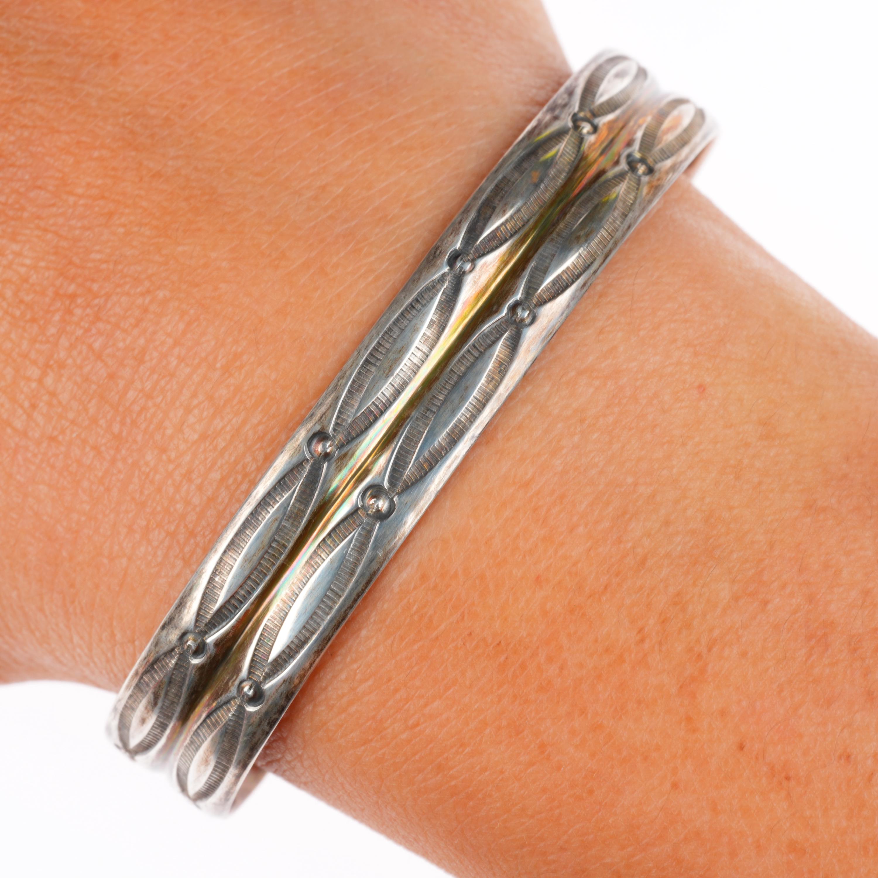 40s〜50s Navajo Sterling Silver Bracelet 6.4