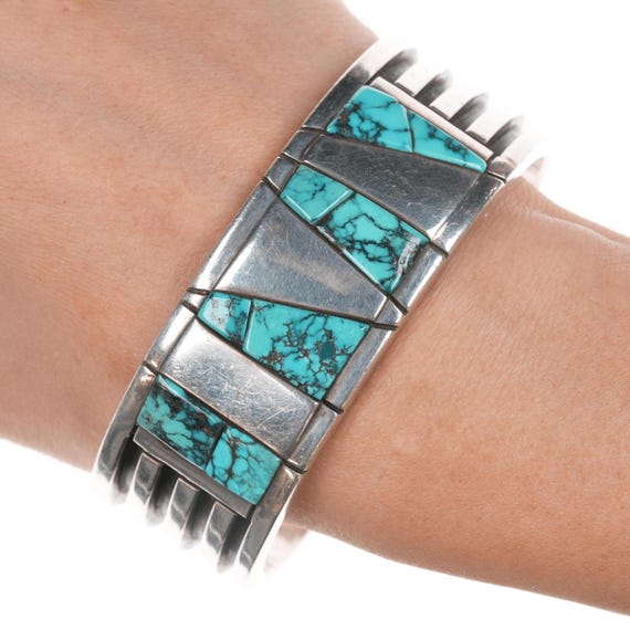 Stunning Vintage Native American Navajo Ron Henry Thicker Gold Sterling Silver Bracelet Stunning Vintage Native American Navajo Ron Henry Thicker Gold Sterling Silver Bracelet