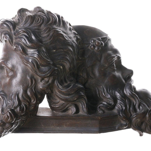 Antique Bacchus Bronze Architectural ornament