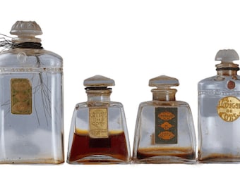 c1920 Renee Lalique Coty Perfume Bottle collection