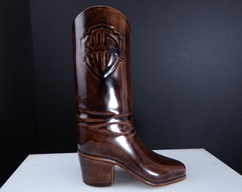 c1960 Rare Early Promotional Warner Brothers Records California Pottery Cowboy Boot