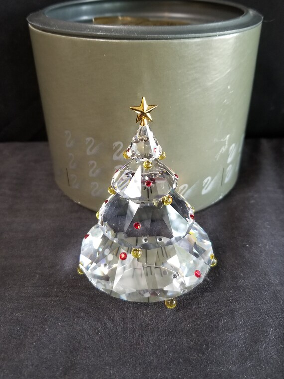 Retired Swarovski Crystal Christmas Tree Figurine Made In Retired Swarovski Crystal Christmas Tree Figurine Made In