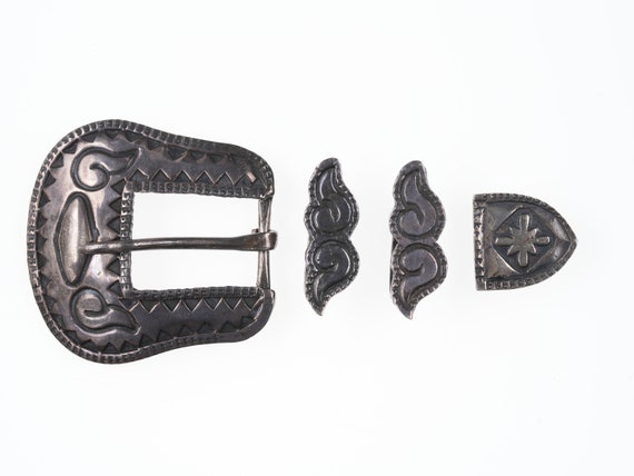 Boucles de ceinture amérindiennes en argent
