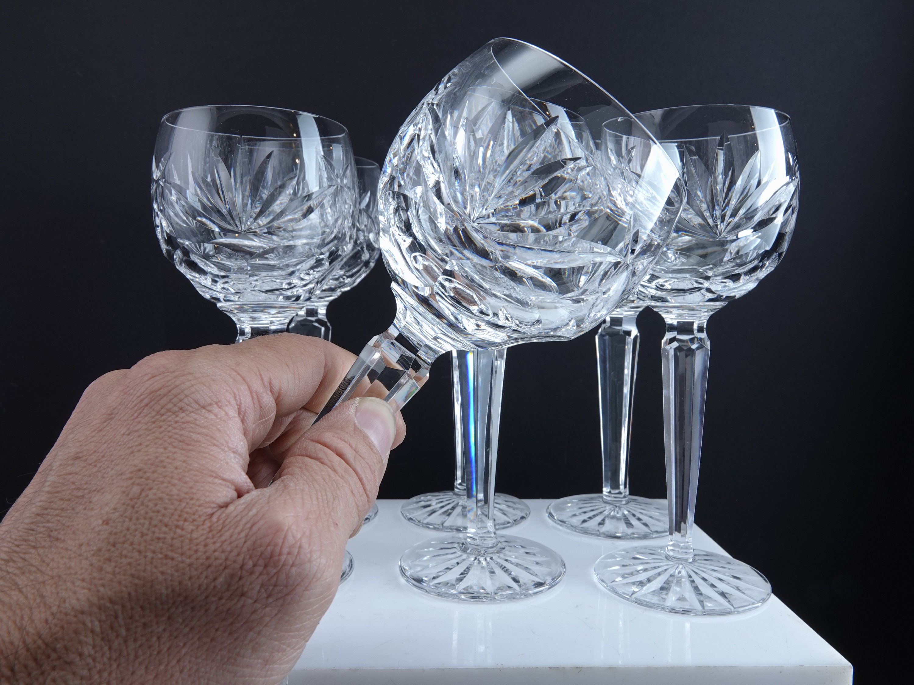 7 Waterford Ashling Hock Wine Glasses 7.5 x 3.25 Etsy
