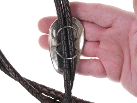 Tommy Jackson Navajo Sterling turquoise bolo tie - image 4