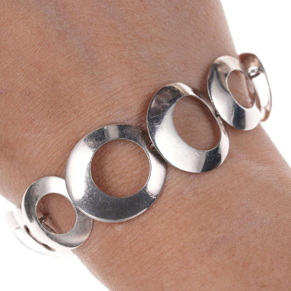 Retro Modernist sterling silver bracelet