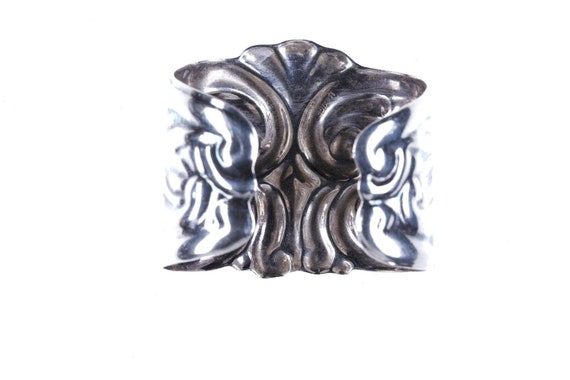 7.25" Vintage Mexican Sterling cuff bracelet - image 3