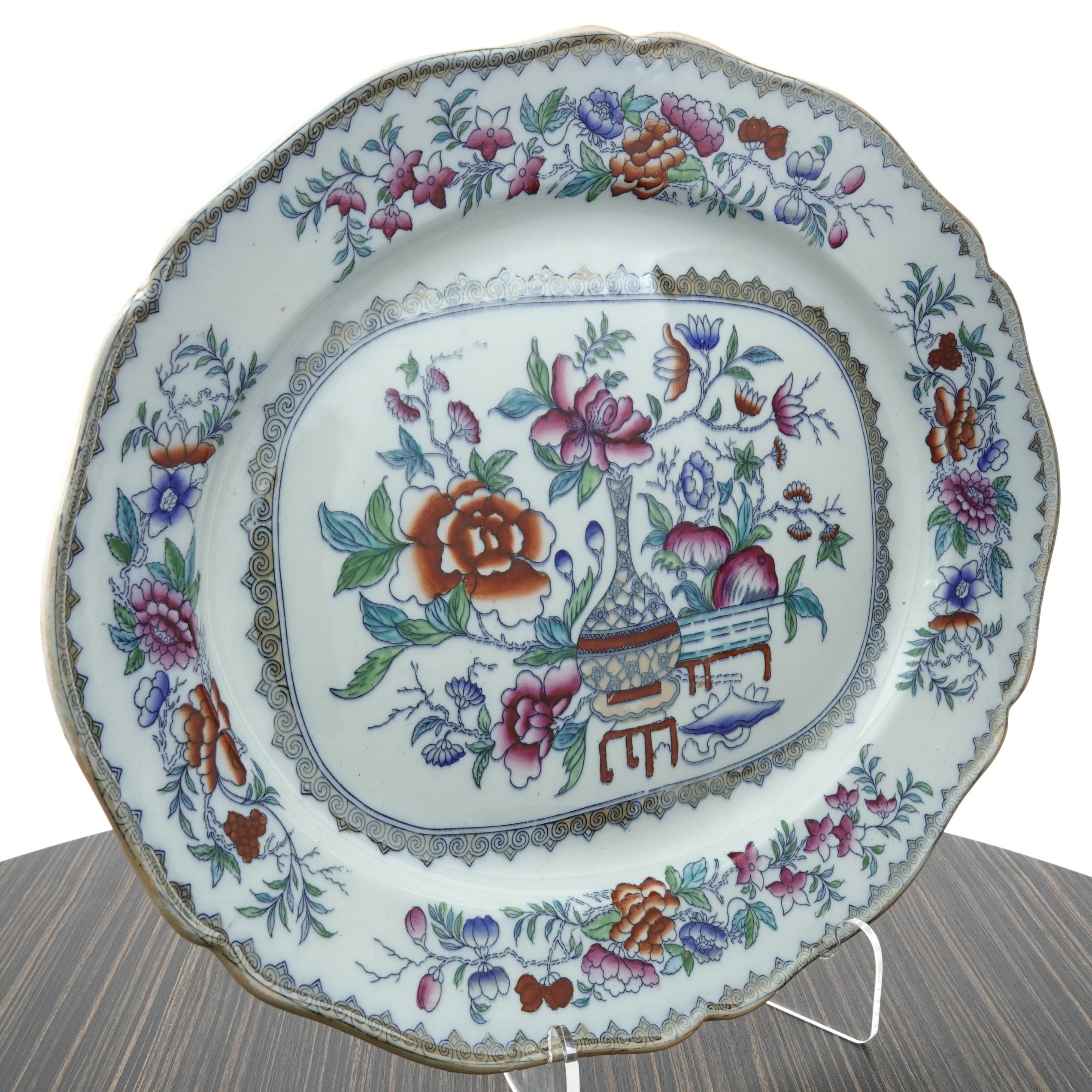 C1910 Royal Doulton Bottle Japan Chinoisiere Imari British Etsy