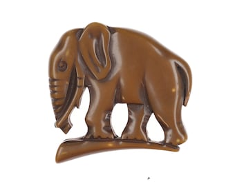 Broche de elefante de baquelita de c1940