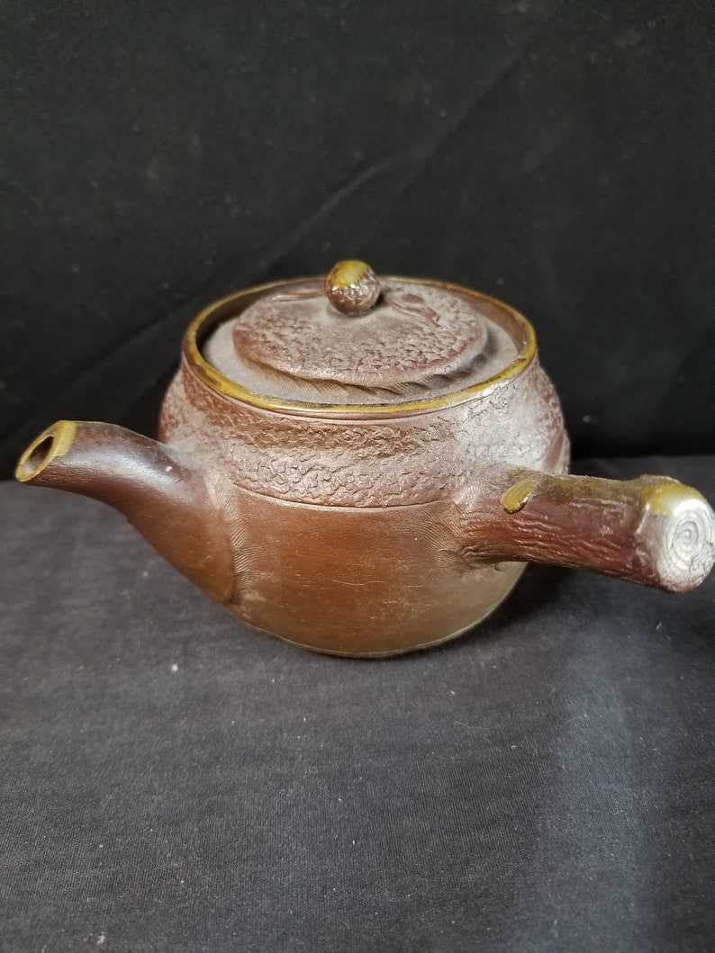 Antique Small Japanese Teapot Red Clay Thin Porcelain unusual Etsy