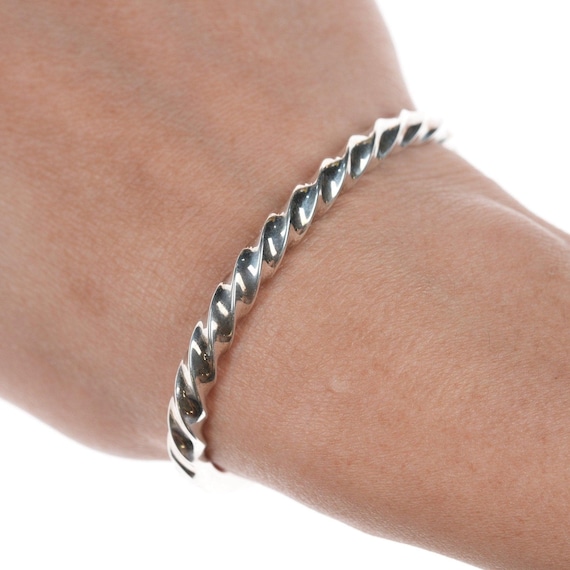 6" Jennifer Curtis Navajo Twisted sterling bracele