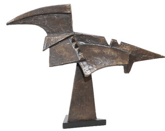 Wilbert Verhelst(1923 - 2012) Texas Bronze freeform figure