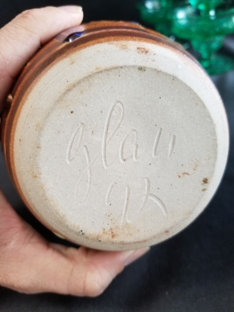 Walt Glass Pottery19432016 McQueeney San Antonio Texas Blue Etsy