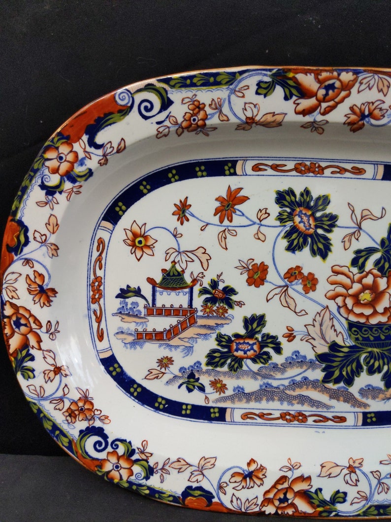 C.1830 Minton Amherst Japan Stone China Chinoisiere Imari Etsy