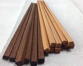 Walnut Cherry wooden Asian chopsticks 1 pair / wood / kitchen / cookware / Gift / Korean