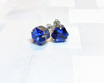 Fashion Crystal Sapphire Earrings