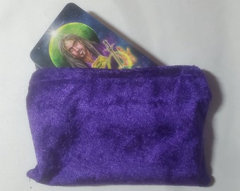 CUSTOM CARD CASE - Any Color, Any Size, bag, zipper closure deck, card case, pouch, Tarot, oracle, Lenormand