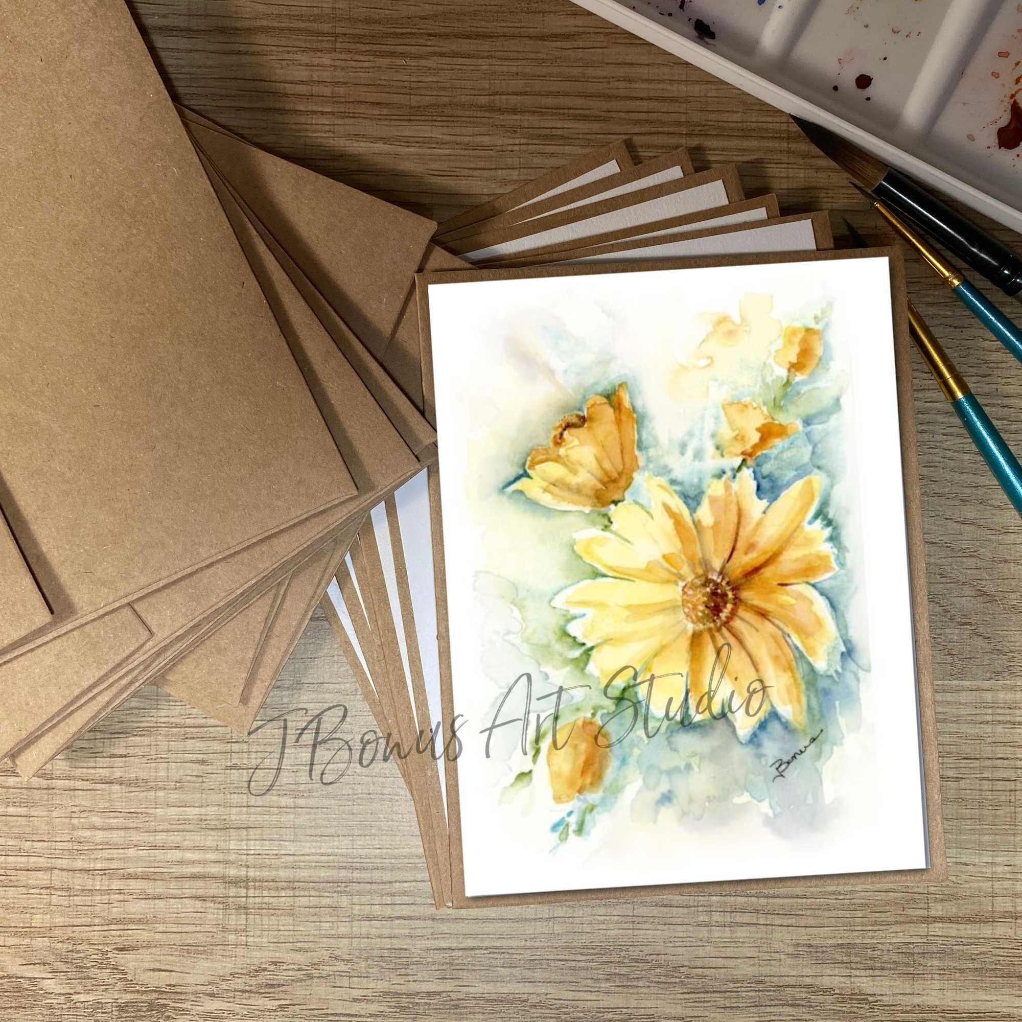 Blank Notecard Set with Envelopes Original Watercolor Art Etsy