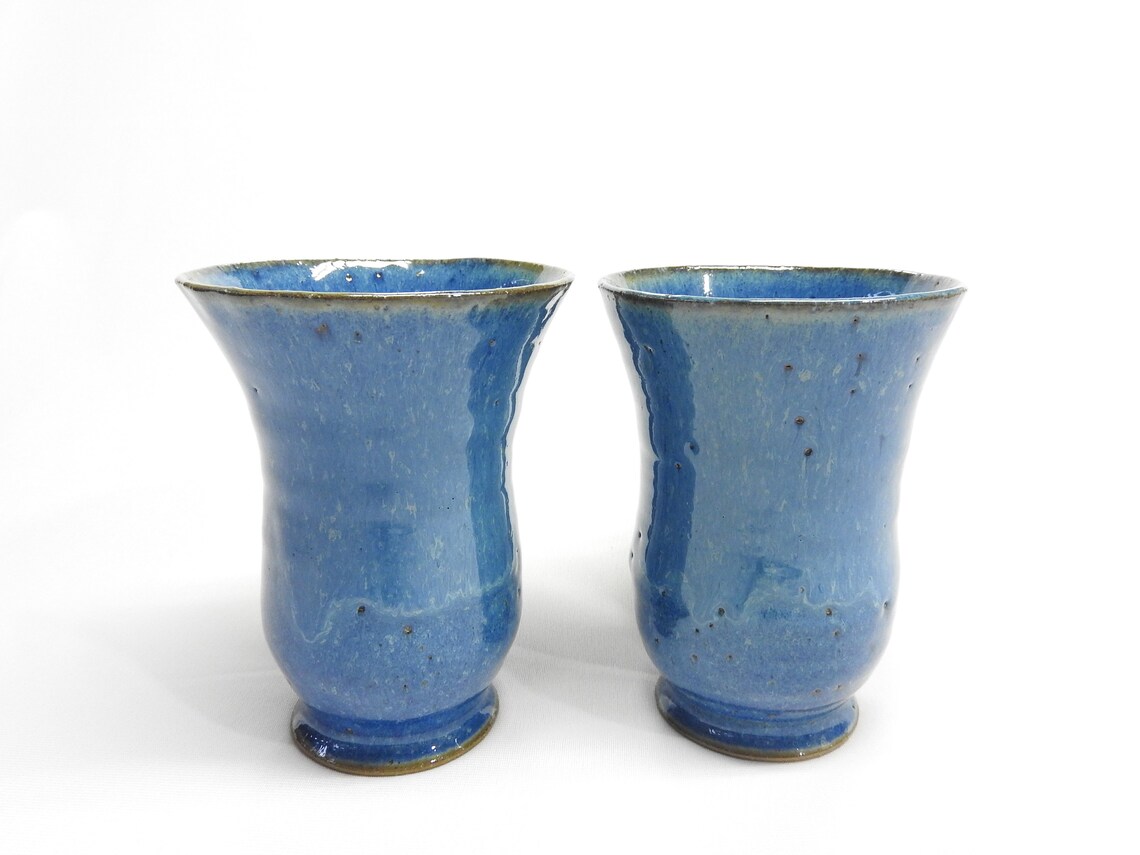 Handmade Vase Shape Mug Blue Mug Ceramic Mug W289 W290 Etsy