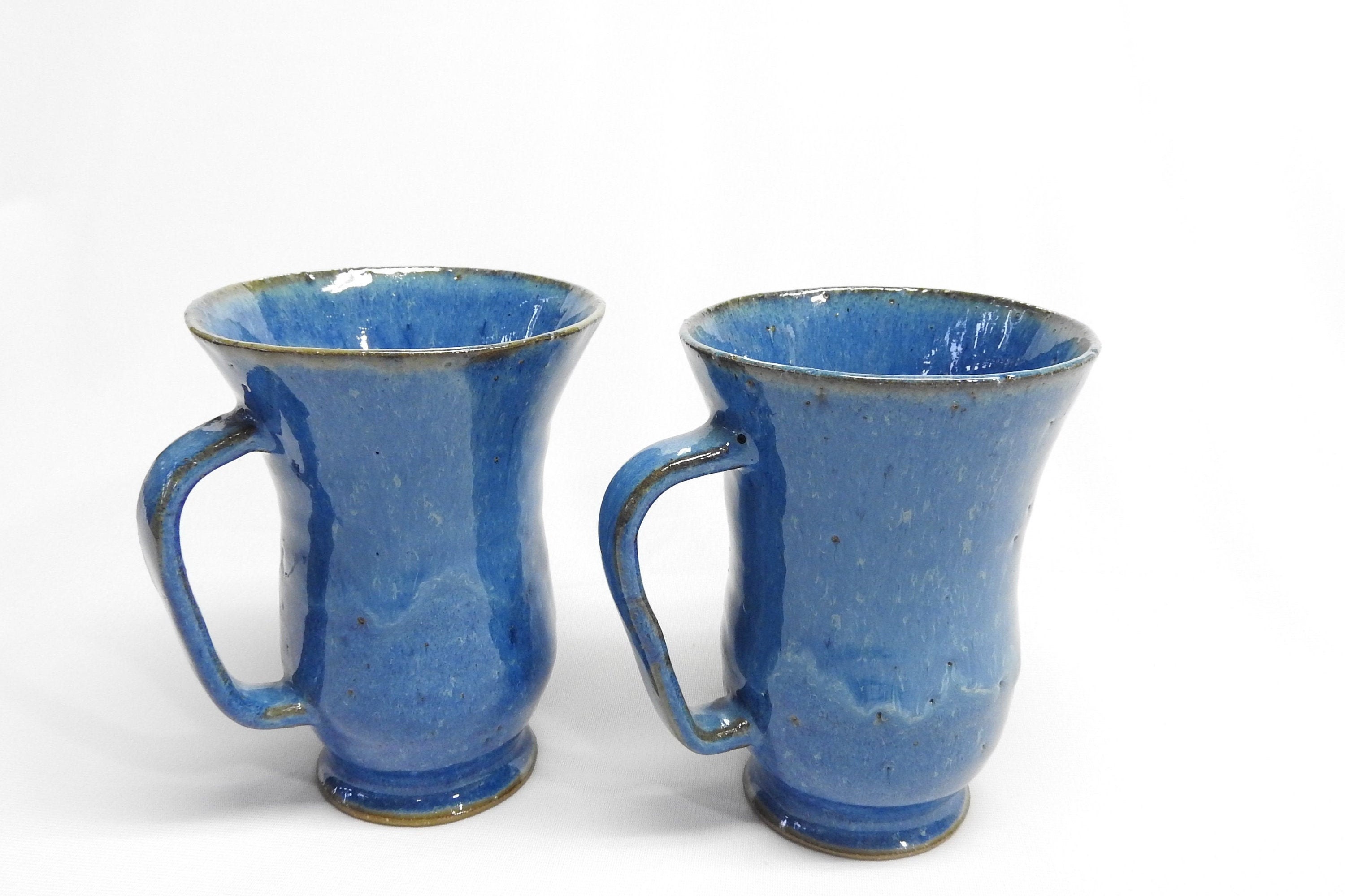 Handmade Vase Shape Mug Blue Mug Ceramic Mug W289 W290 Etsy