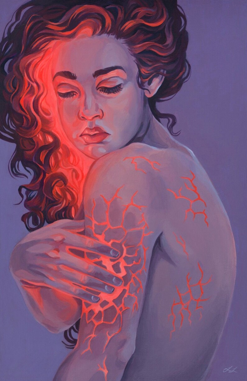 Chronic 11x17 Print Acrylic Painting Art Reproduction Etsy