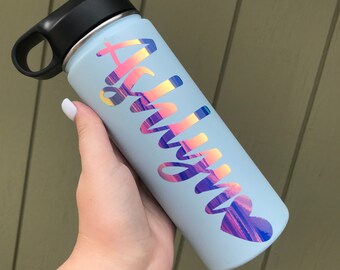 vinyl on hydro flask