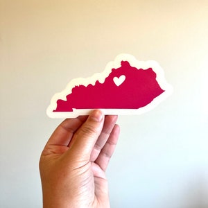 Personalized State Decal // State Stickers for Water Bottles // College Gifts / Gift for Friends / Out of State Friends / Long Distance Gift
