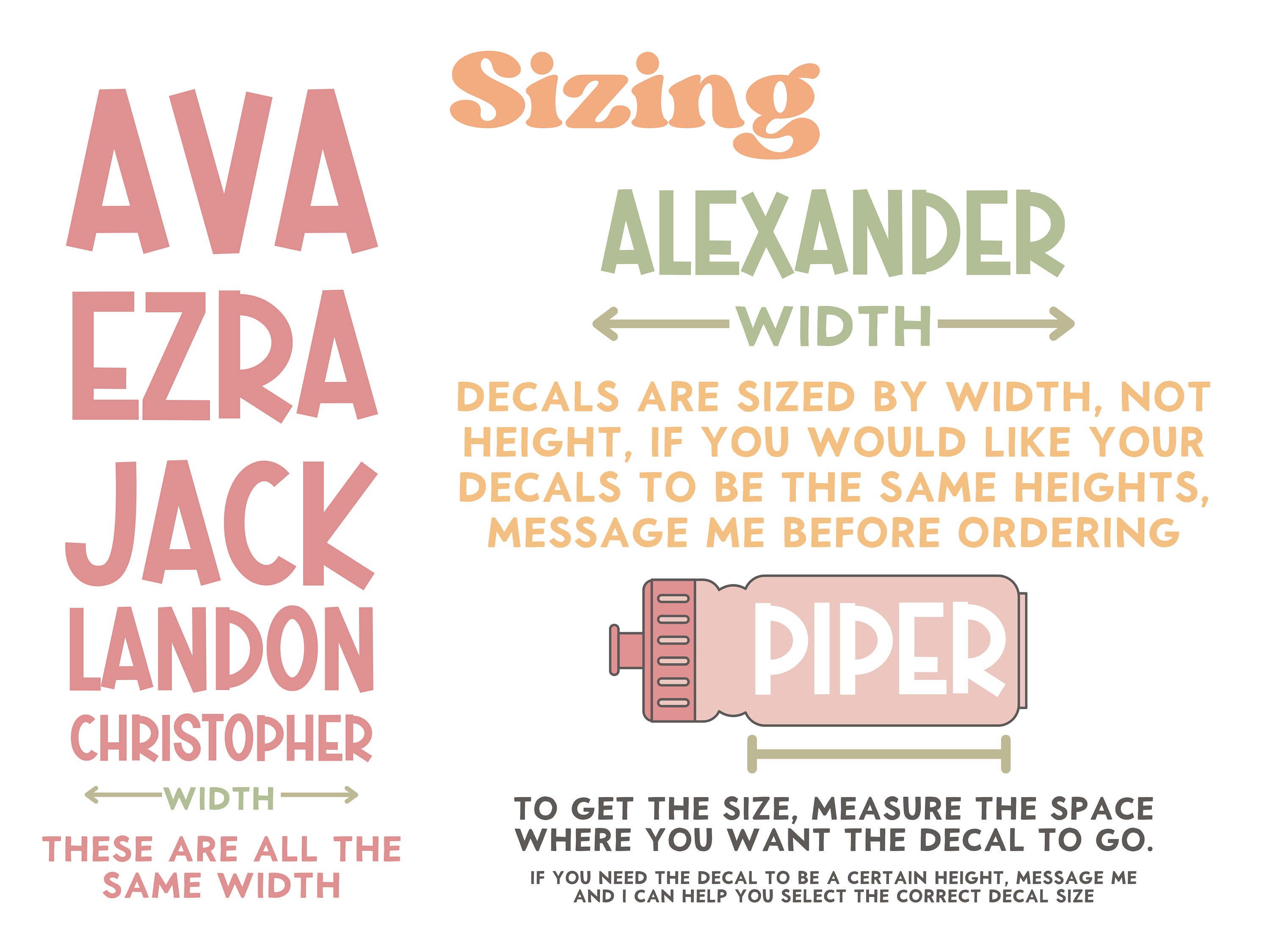 DAWSON Font Custom Vinyl Decal // Personalized Name Sticker // Sweetly ...