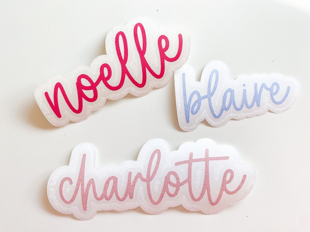 Whitley Font Name Decal // Custom Vinyl Sticker // Sweetly Ashlyn - Etsy