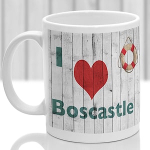 Boscastle mug, Gift to remember Cornwall, Ideal present,custom design.