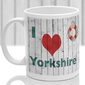 Yorkshire mug, Gift to remember Yorkshire, Ideal present,custom design.