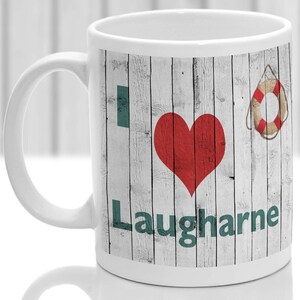 Laugharne mug, Gift to remember Wales, Ideal present,custom design.