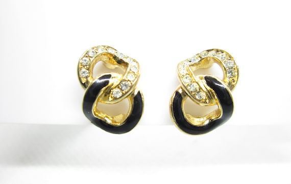 Vintage Christian Dior style clip on earrings