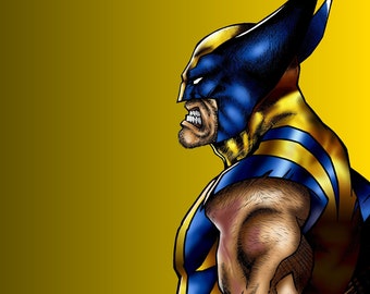 Impresión artística de Wolverine