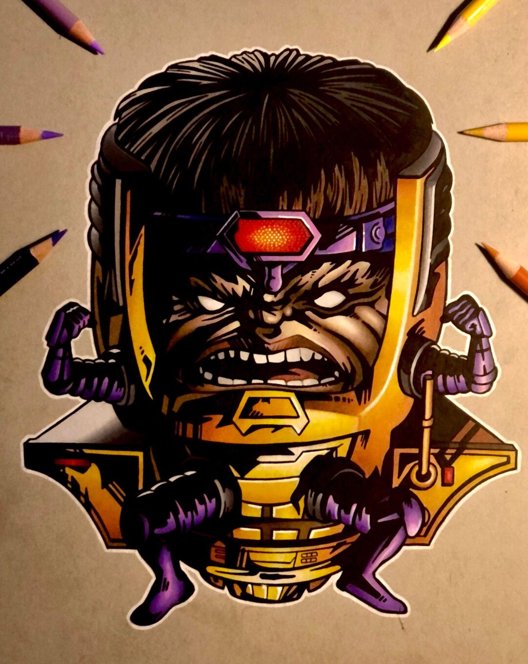 MODOK Art Print - Etsy