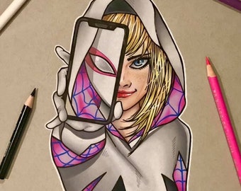 Impresión artística de Spider Gwen