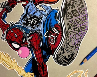 Lámina artística de Spider-Punk