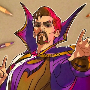 Böser Doktor Strange Kunstdruck