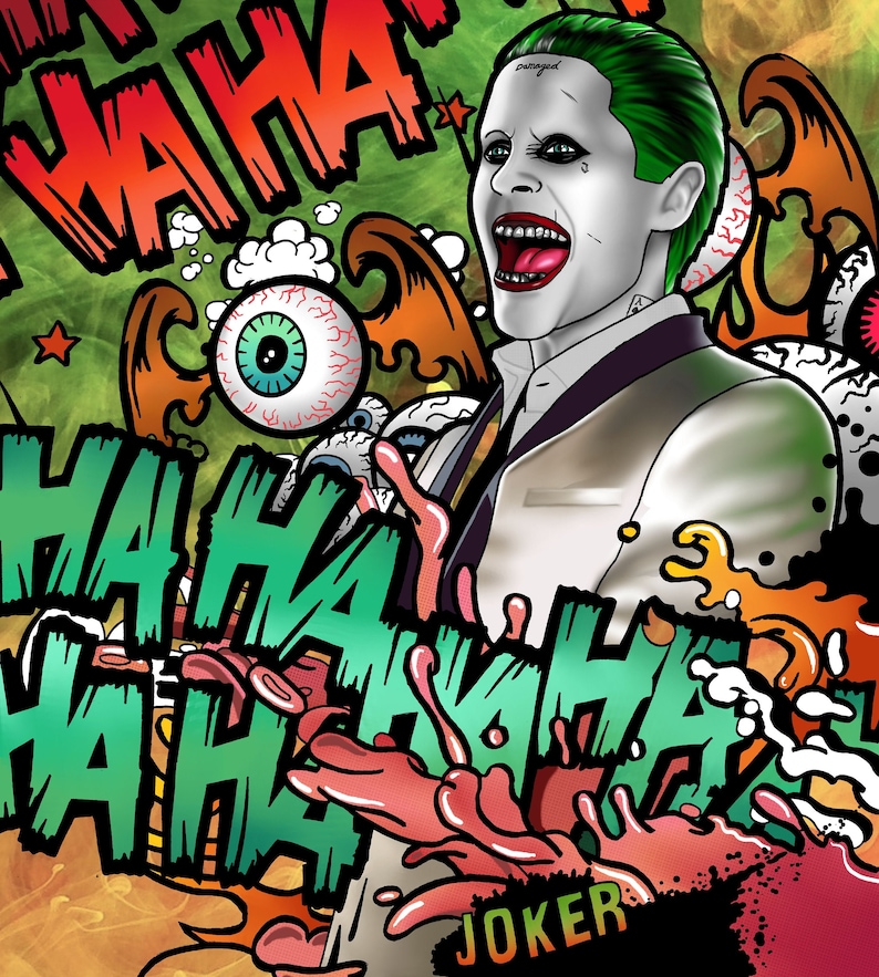Suicide Squad Joker Art Print - Etsy