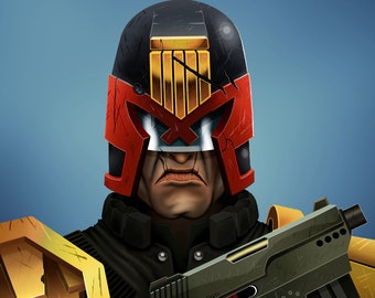Figurine Custom Judge Dredd Stallone – Style Vintage GI Joe – Mega City One