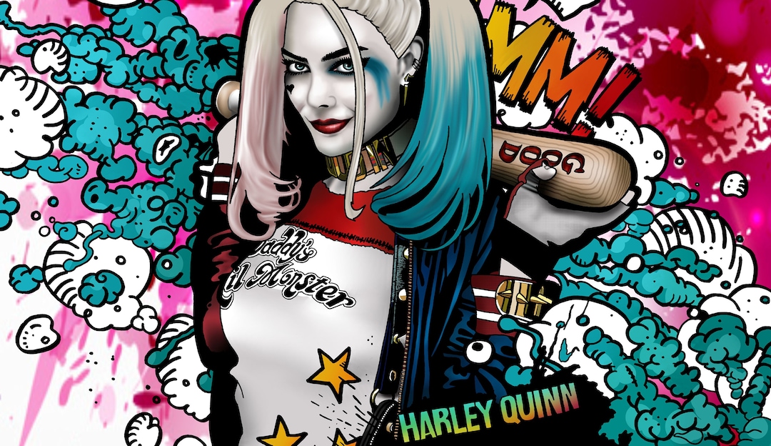 Affiche du film Suicide Squad - Harley Quinn, affiche (53 x 158 cm) | wall