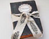 Wedding guest book, boho wedding, photo album, memory book in anchor grey style. 22x16 cm.