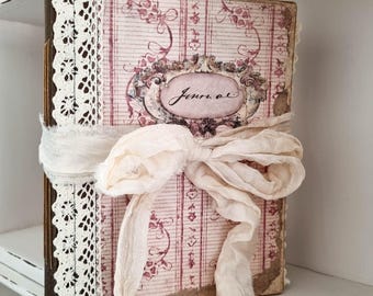 Hand Sewn Hardcover Junk Journal: Travel Photo Album