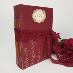 Photo Guestbook Album Wedding Guest Book Taupe and Gold Ready to Ship 8.5x6.5 inches