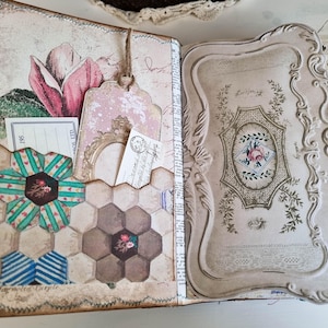 Hard cover Junk Journal #5. Ready to ship.