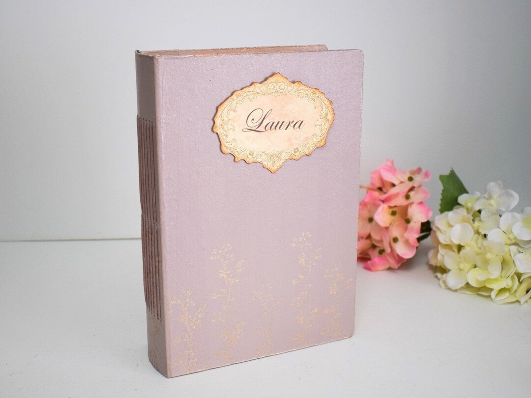 Blush Pink Guest Book Wedding Guest Book Vintage Style Etsy
