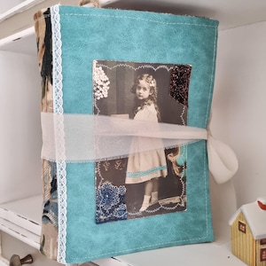 Embroidered Junk Journal: Vintage Postcard Soft Cover, 140 Page Memory Book