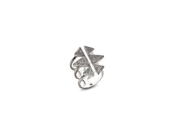 silver ring star ,925 sterling silver