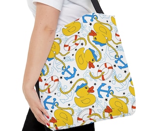 Cruise Duck Tote Bag:  Cute and Convenient Cruise Accessory | Cruise Duck Hunter | Here for the Ducks | Duck Carry Bag | Cruise Gift